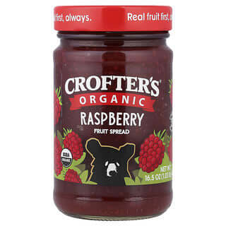 Crofter's Organic, Organic Premium Spread, Σμέουρο χωρίς κουκούτσια, 16,5 oz (468 g)