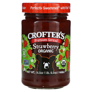 Crofter's Organic, 유기농 프리미엄 스프레드, 딸기, 468g(16.5oz)