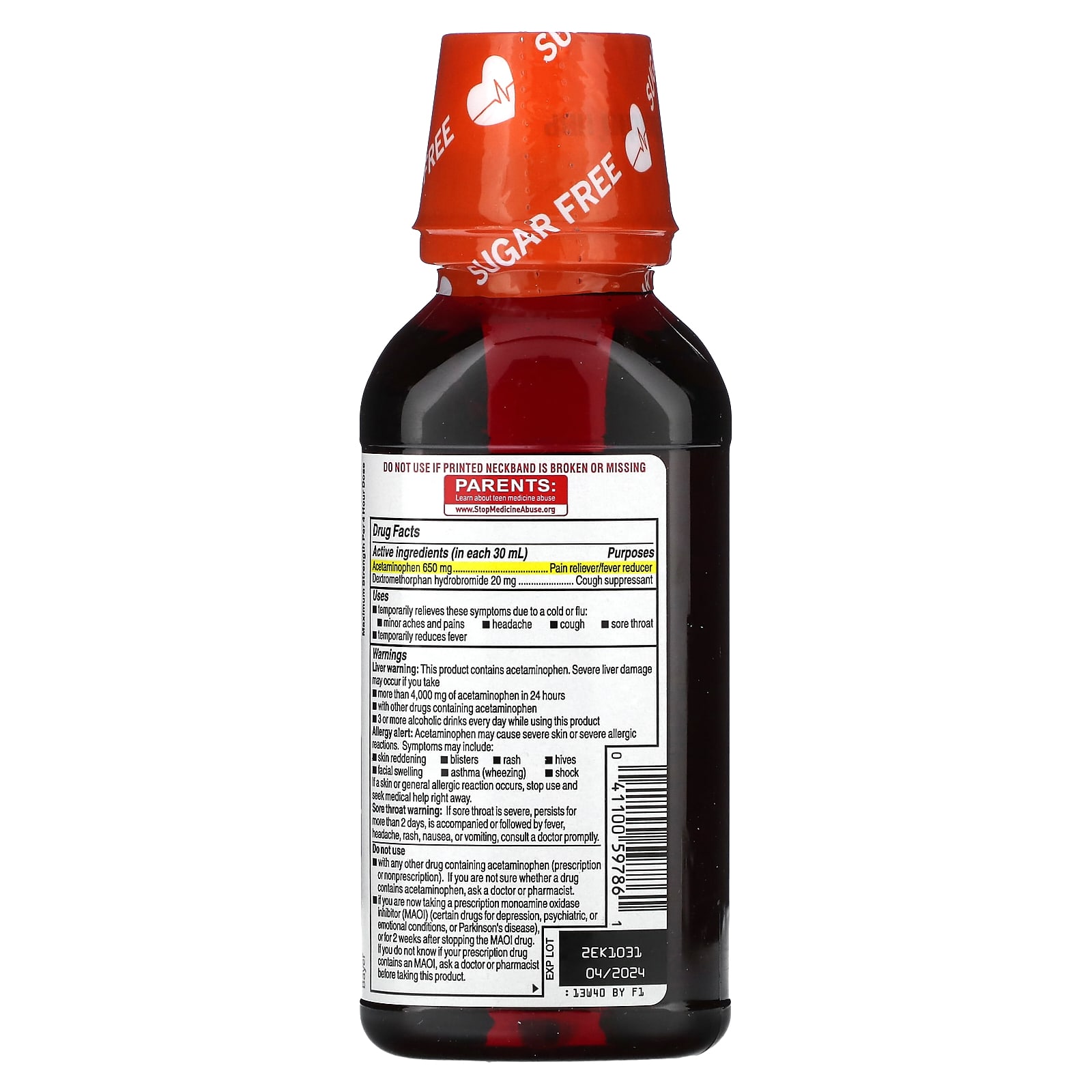 Coricidin HBP, Cold, Cough & Flu, Maximum Strength, Cherry, 12 fl oz