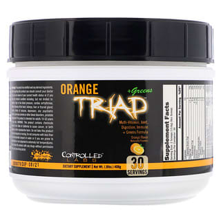 Controlled Labs, Orange Triad + Greens, Orange Flavor, 0.9 lbs (408 g)