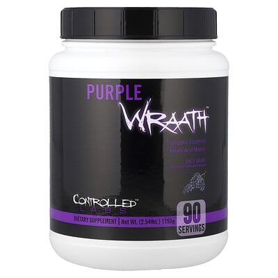 Controlled Labs, Purple Wraath™ Performance-Enhancing Essential Amino Acid Nutritional Powder, Juicy Grape Flavor, 2.54 lbs (1152 g)