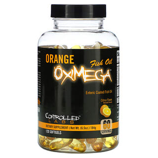 Controlled Labs, زيت سمك OxiMega بطعم البرتقال، حمضي، 120 كبسولة هلامية