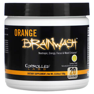 Controlled Labs, Lavado de cerebro con naranja, Escarcha de limón`` 160 g (5,64 oz)