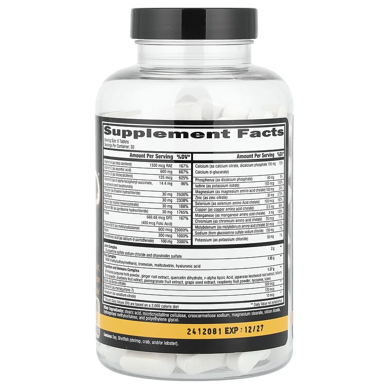glutathione orange triad Triad™, Multi-Vitamin, Joint, Digestion & Immune Formula, 180 Tablets Size:w/ 300g collagen