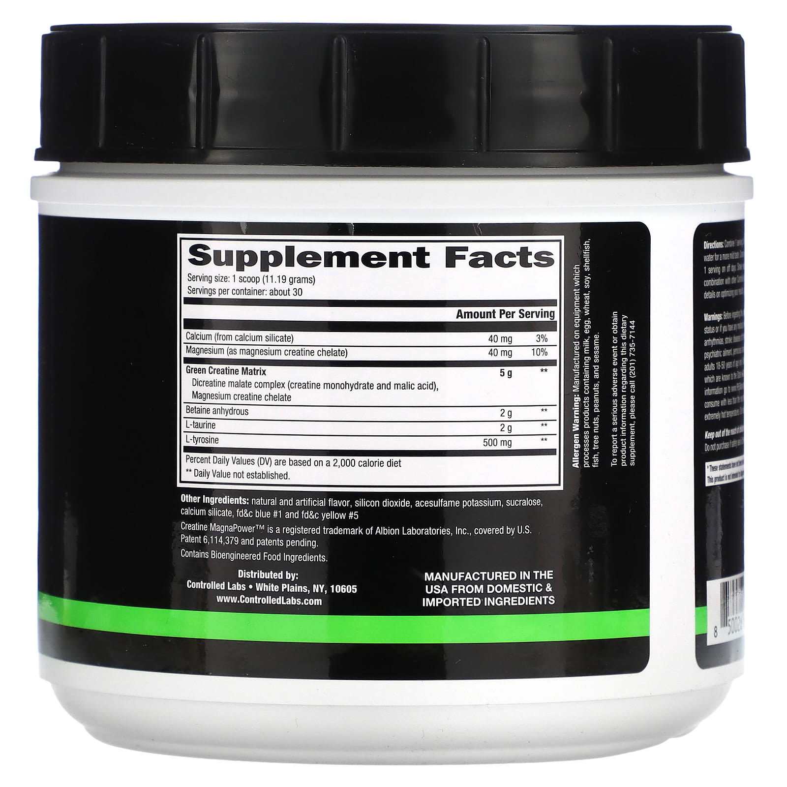 Controlled Labs, Green Magnitude, Creatine Matrix Volumizer, Sour Green
