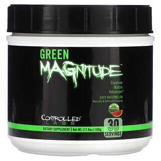 Controlled Labs, Green Magnitude, Creatine Matrix Volumizer, сочный арбуз, 336 г (11,8 унции)