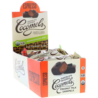 Cocomels, Organic, Chocolate Covered Coconut Milk Caramels, Espresso, 15 Units, 1 oz (28 g) Each