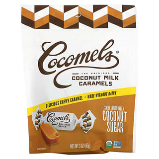 Cocomels, Caramelos de leche de coco, Azúcar de coco, 85 g (3 oz)