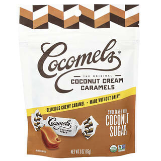 Cocomels, Coconut Cream Caramels, Coconut Sugar, 3 oz (85 g)