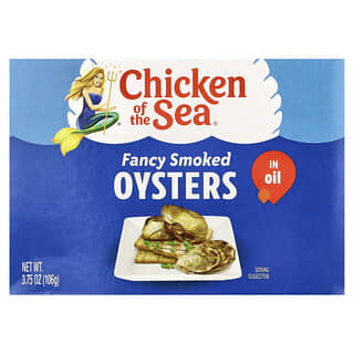 Chicken of the Sea, Fancy Smoked Oysters in Oil, 3.75 oz (106 g)