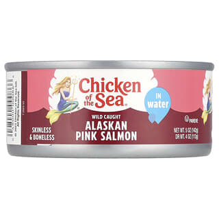 Chicken of the Sea, Alaskan Pink Salmon in Water, pinker Alaska-Lachs in Wasser, 142 g (5 oz.)