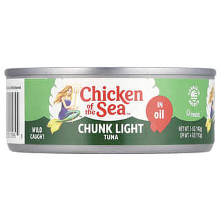 Chicken of the Sea, Chunk Light, Atum em Óleo, 142 g (5 oz)