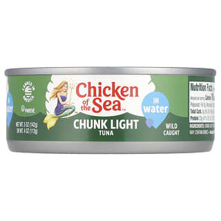 Chicken of the Sea, Chunk Light Thuna in Water, leichte Thunfischstücke in Wasser, 142 g (5 oz.)