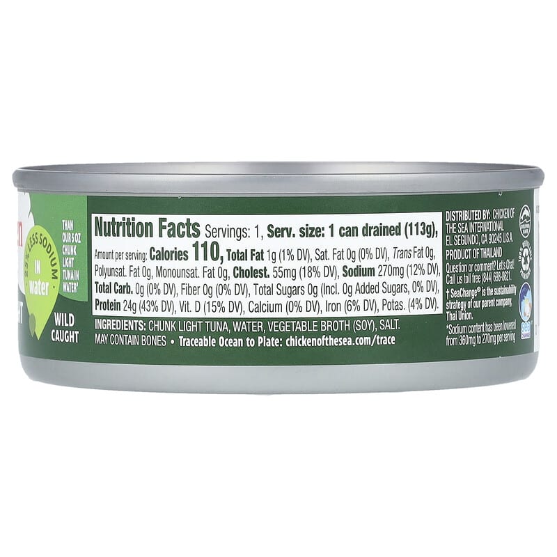Chunk Light Tuna in Water, 5 oz (142 g)