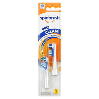 Spinbrush, Pro Clean, Replacement Brush Heads, Soft Bristles, 2 Brush Heads