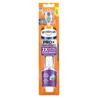 Spinbrush, Pro + Gum Health, Cepillo de dientes con motor, Suave`` 1 cepillo de dientes