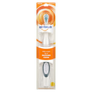 Spinbrush, Deslumbrante Limpo, Escova de Dentes Elétrica, Macio, 1 Escova de Dentes