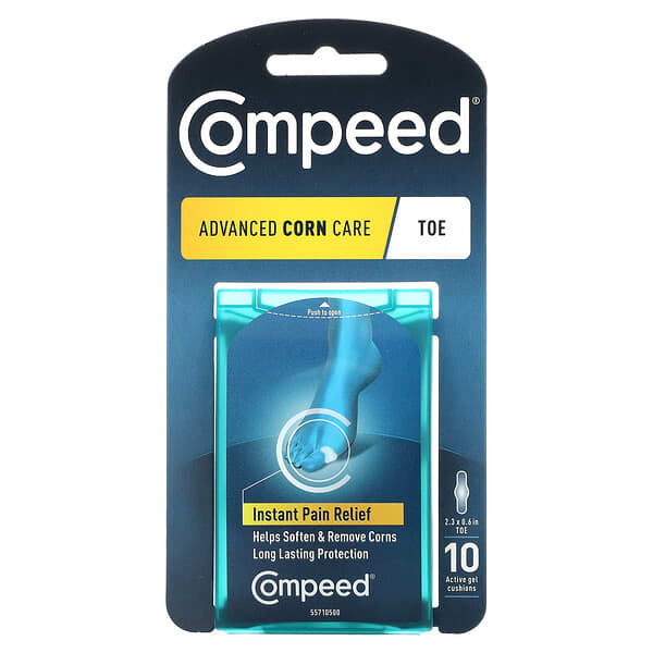 Compeed, Advance Corn Care，腳趾，10 個活性凝膠墊