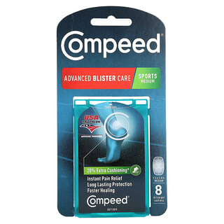 Compeed, Advanced Blister Care, Sports Medium , 8 Active Gel Cushions