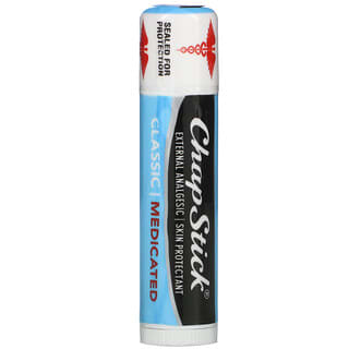 Chapstick, Protetor labial para a pele, medicamentoso clássico, 4 g (0,15 oz)