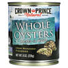 Whole Oysters, Packed In Water, 8 oz (226 g)