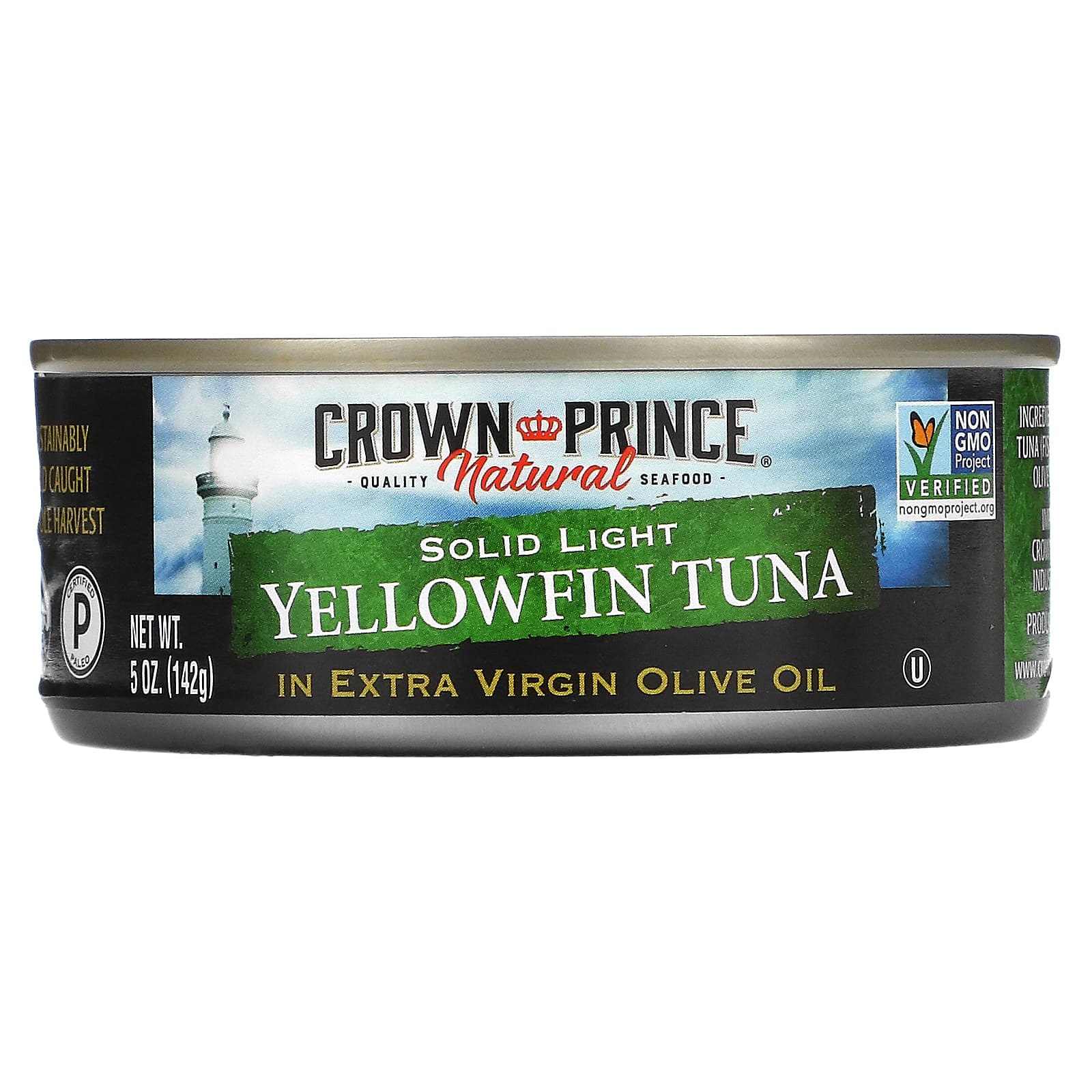 Crown Prince Natural, Yellowfin Tuna, Solid Light, In Extra Virgin