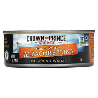 Crown Prince Natural, Atún albacora sólido, en agua de manantial, 5 oz (142 g)