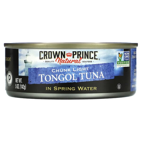 Crown Prince Natural, トンゴルツナ、チャンクライト、天然水使用、142g（5オンス）