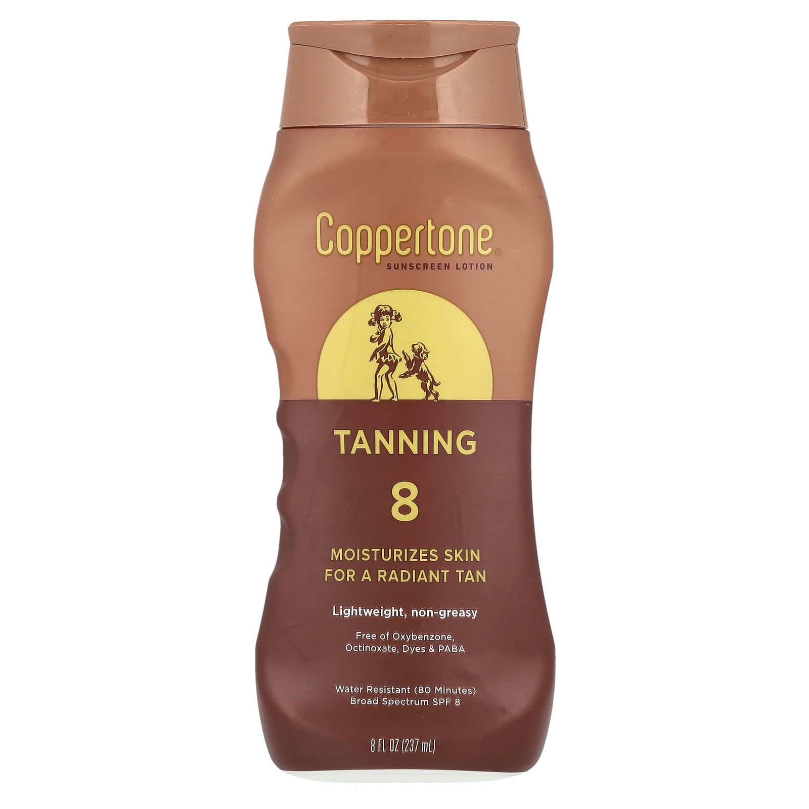 Tanning, Sunscreen Lotion, SPF 8, 8 fl oz (237 ml) Tanning, Sunscreen Lotion, SPF 8, 8 fl oz (237 ml)
