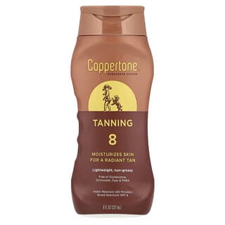 Coppertone, 태닝, 자외선 차단 로션, SPF 8, 237ml (8 fl oz)