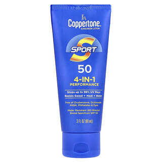 Coppertone, Sport, 자외선 차단제, 4-In-1 퍼포먼스, SPF 50, 89ml(3fl oz)