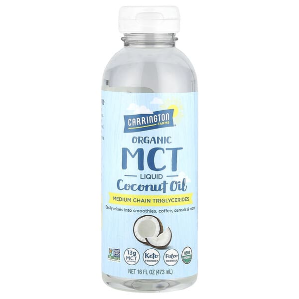 Carrington Farms, 유기농 MCT 액상 코코넛오일, 473ml(16fl oz)