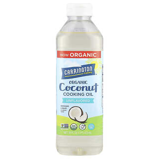 Carrington Farms, Aceite de coco orgánico para cocinar, Sin sabor, 473 ml (16 oz. líq.)