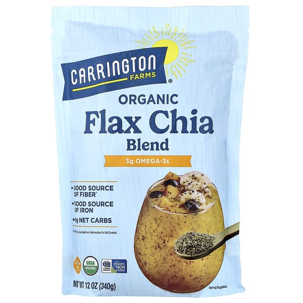 Carrington Farms Organic Flax Chia Blend, 12 oz (340 g)