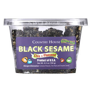 Country House, Black Sesame, Chia & Flaxseed, schwarzer Sesam, Chia und Leinsamen, 184 g (6,5 oz.)