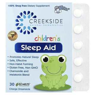 Creekside Natural Therapeutics, Sommeil pour enfants, Orange Dream, 30 fondants EZ