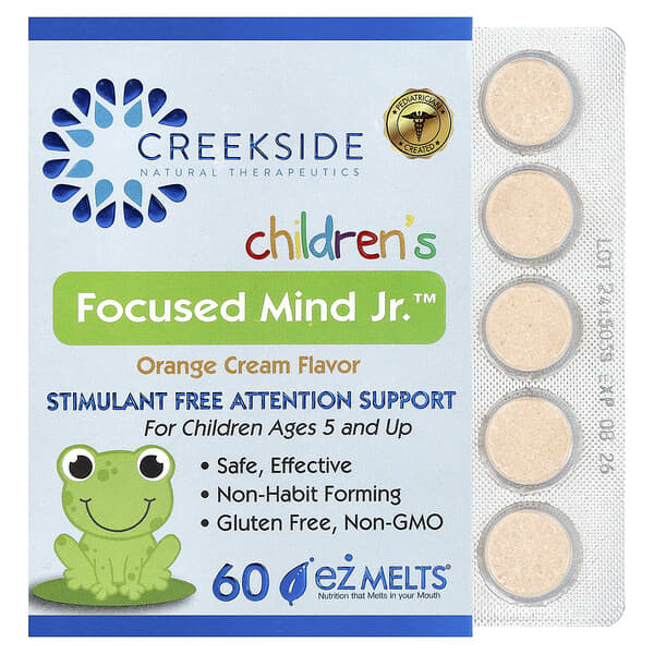Children's Focused Mind Jr.™, Orange Cream, 60 EZ-Melt® Tablets