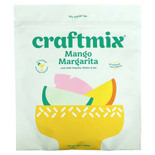 Craftmix, суміш для коктейлів, манго й маргарита, 12 пакетиків, 84 г (2,96 унції)