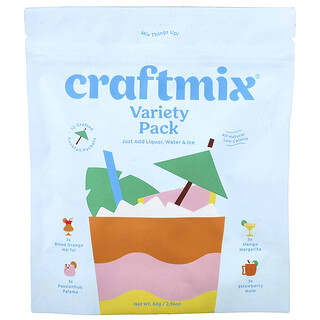 Craftmix, Πακέτα συνδυασμού κοκτέιλ, πακέτο ποικιλίας, 12 πακέτα, 2.96 oz, (84 g)