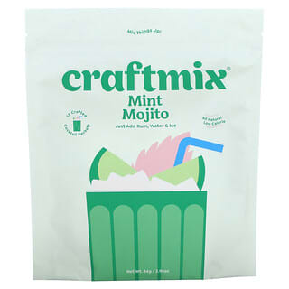 Craftmix, Paquetes de mezcla para cóctel, Mojito de menta`` 12 paquetes, 84 g (2,96 oz)