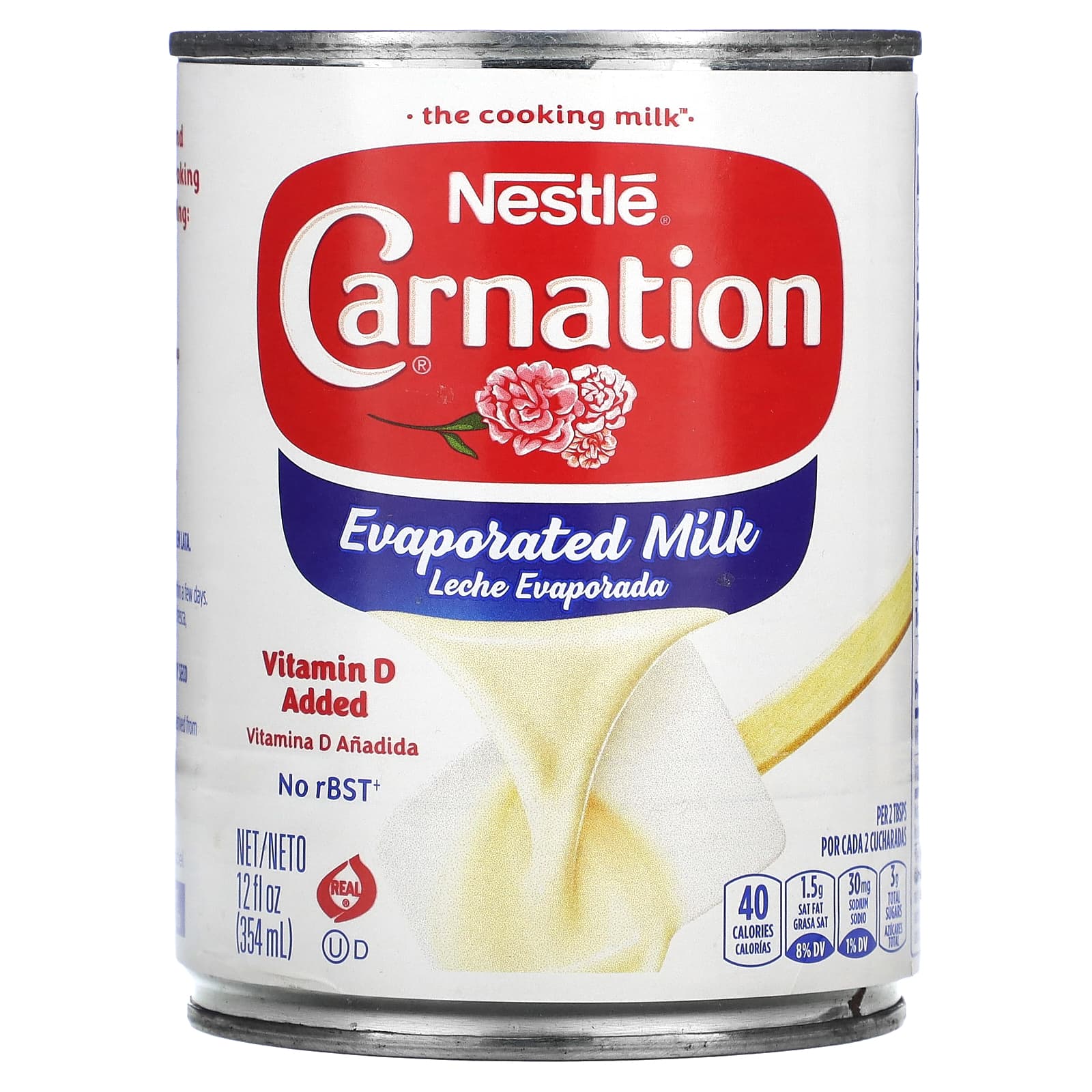 Carnation Milk Evaporated Milk 12 Fl Oz 354 Ml 