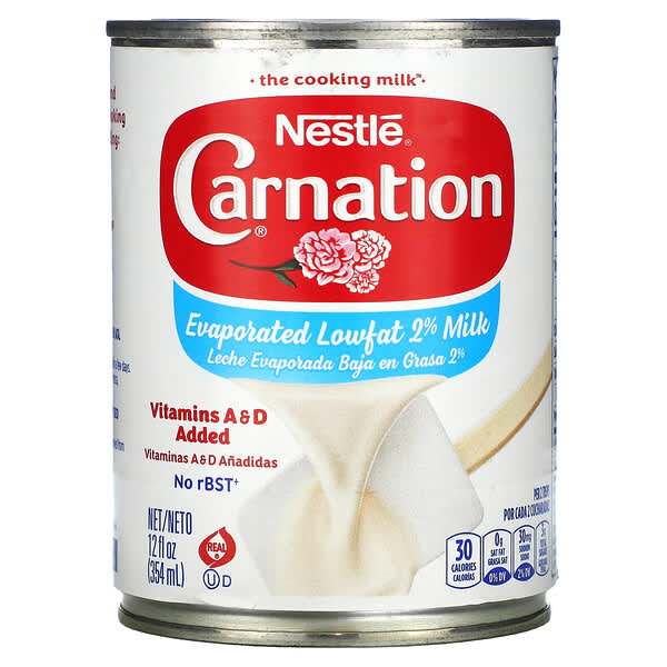 Carnation Milk, 2% 低脂炼奶，12 液量盎司（354 毫升）