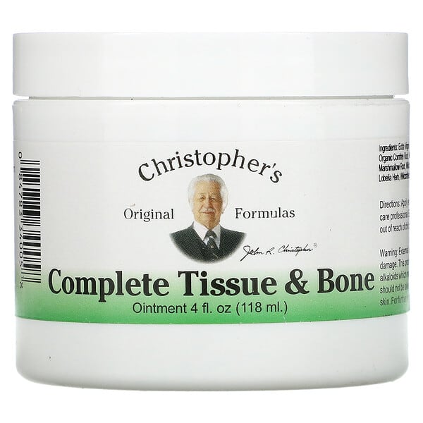 كريستوفرز أورغانيك فورميلاس‏, مرهم متكامل لتعافي الأنسجة والعظام، 4 أونصة سائلة (118 مل)