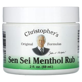 Christopher's Original Formulas, Sen Sei Rub al mentolo, 59 ml