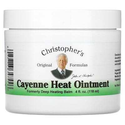 Christopher's Original Formulas, Cayenne Heat Ointment, 4 fl oz (118 ml) (Discontinued Item) 
