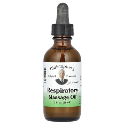 Christopher's Original Formulas, Respiratory Massage Oil, 2 fl oz (59 ml)