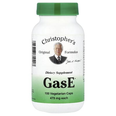 Christopher's Original Formulas, GasE, 100 Vegetarian Capsules