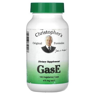 Christopher's Original Formulas, GasE, 475 mg, 100 vegetarische Kapseln