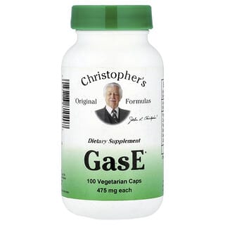 Christopher's Original Formulas, GasE，475 毫克，100 粒素食膠囊