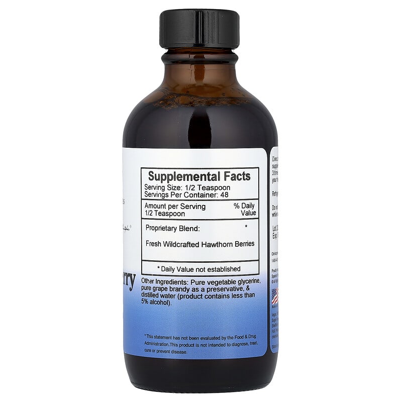 Alıç Meyvesi Kalp Şurubu, 4 fl oz (118 ml)